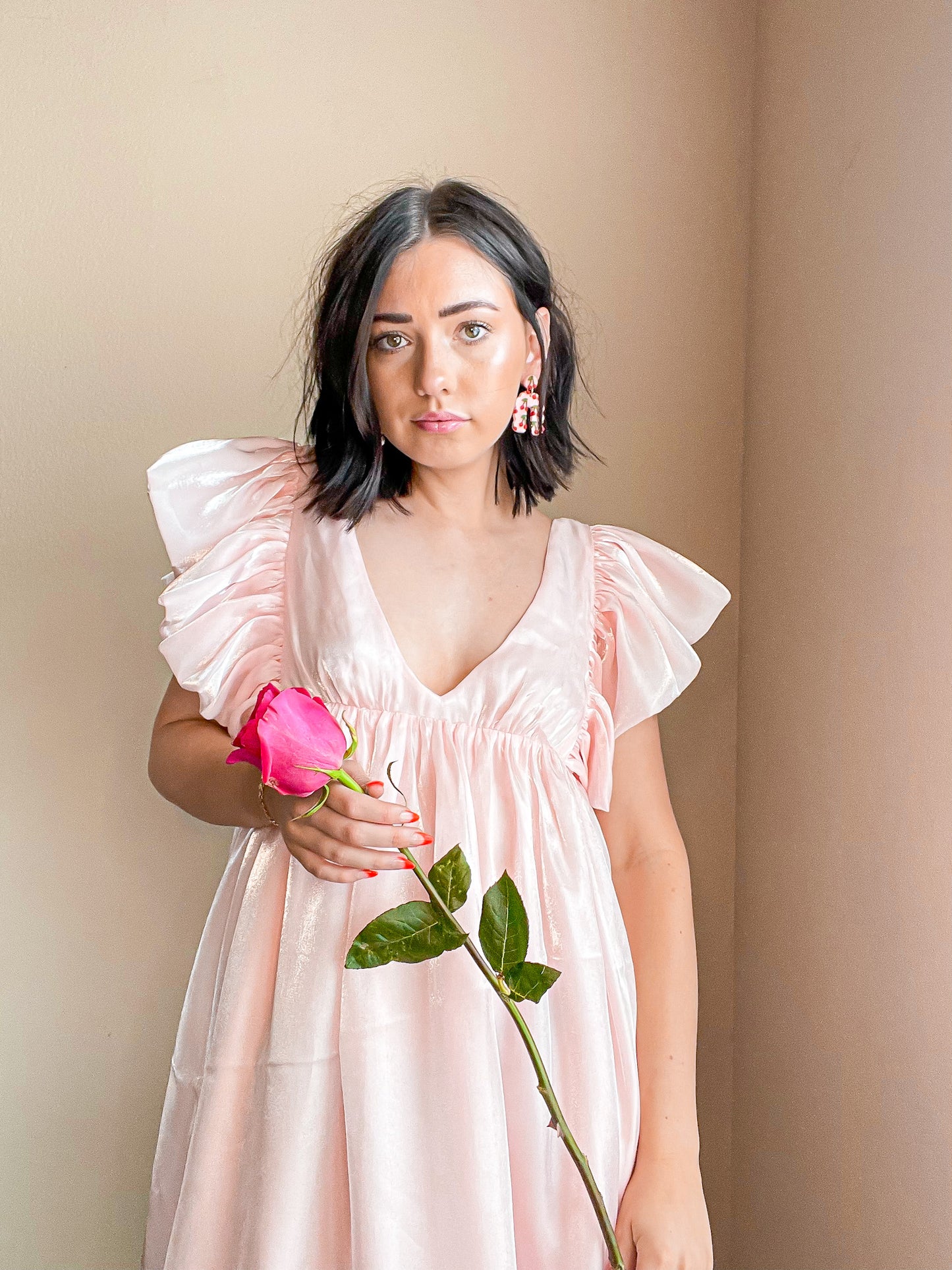 Cherry On Top β Handmade Arch Drop Earrings