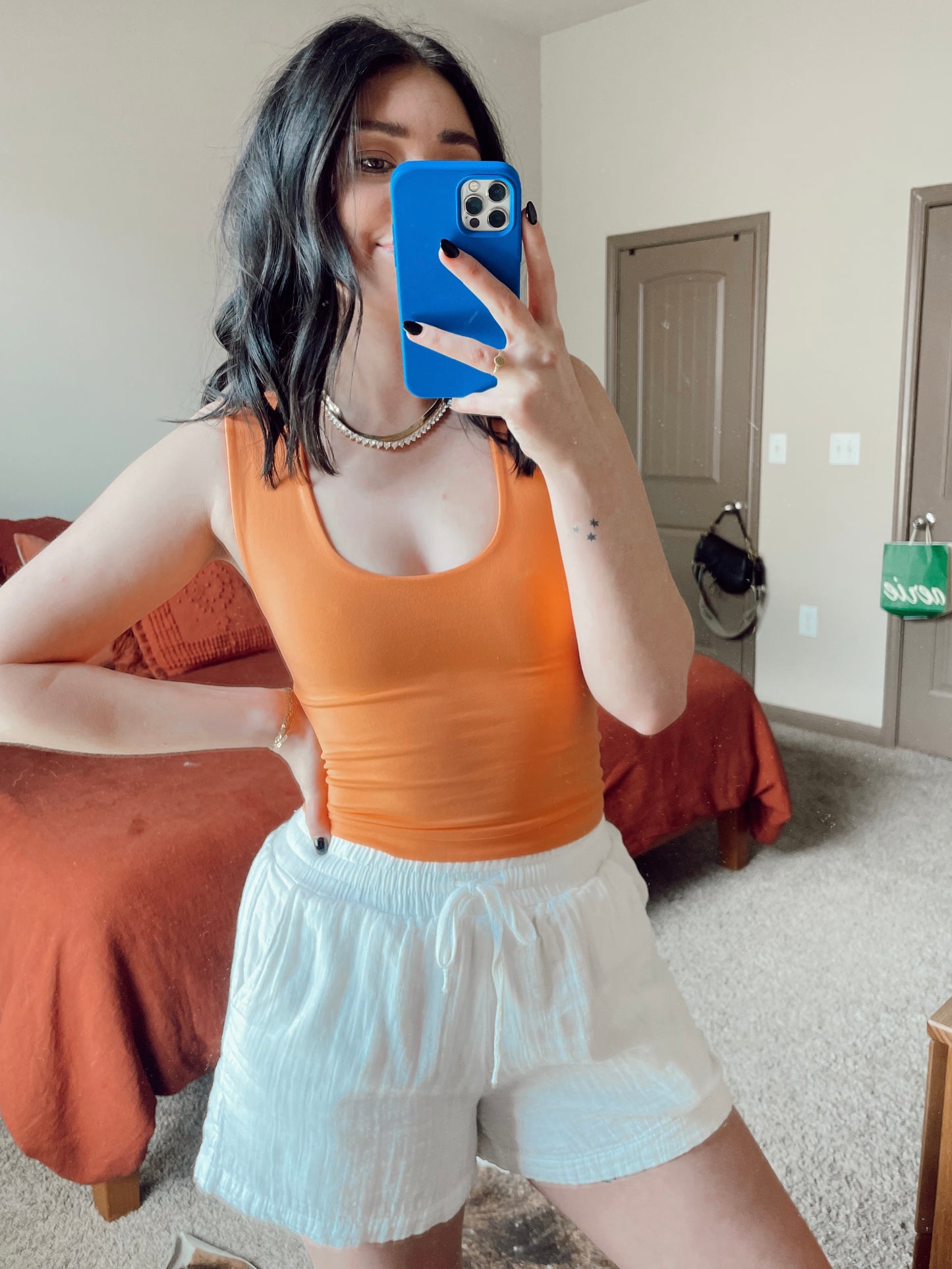 Genesis Seamless Tank - Tangerine