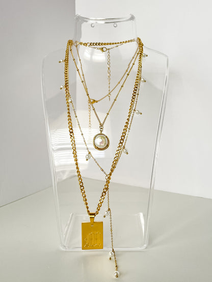 Valentina Pearl Lariat Necklace