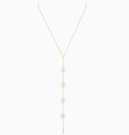 Amelia Pearl Lariat Necklace