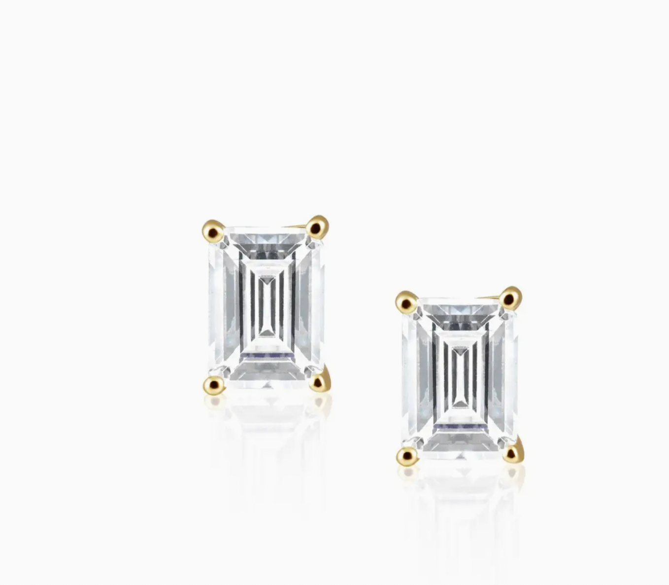 Evelyn Emerald Stud Earrings