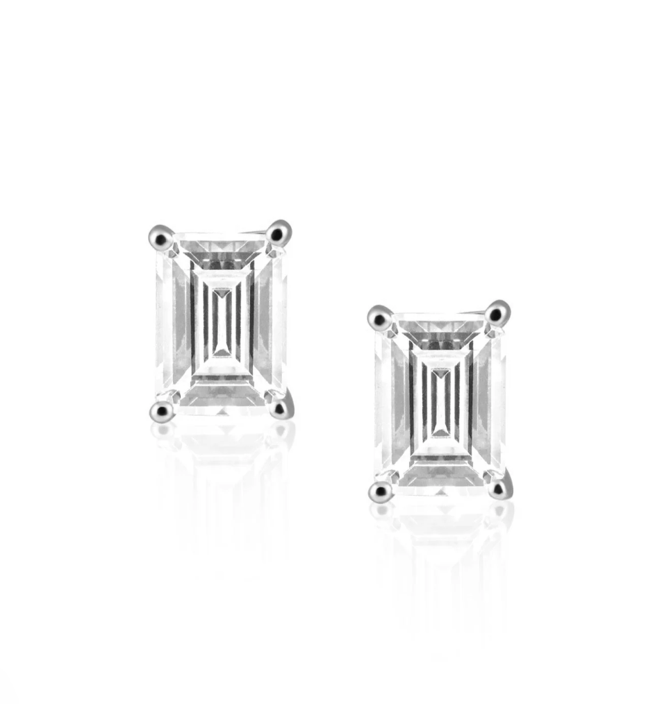 Evelyn Emerald Stud Earrings